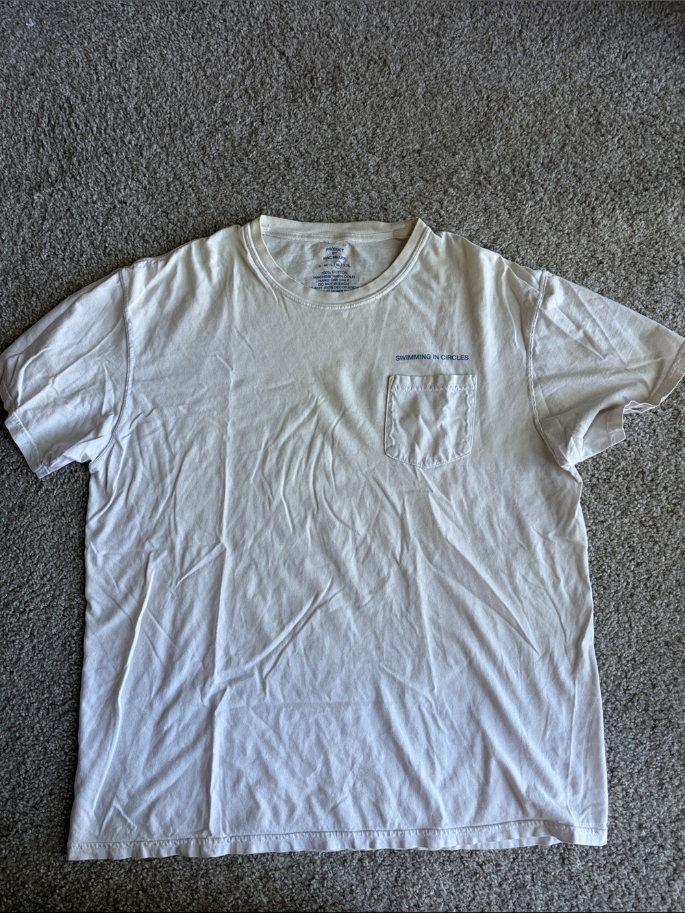 Mac Miller Swimming Recollections White Pocket Short Sleeve Tee